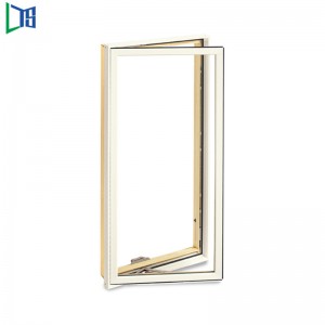 Aluminum Profile Low-E Glass Casement Window for Home Designs Single Or Double Glazing Powder Coating Finished