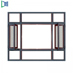 Aluminium Casement Windows with Water Proof Comercial Grade Standard