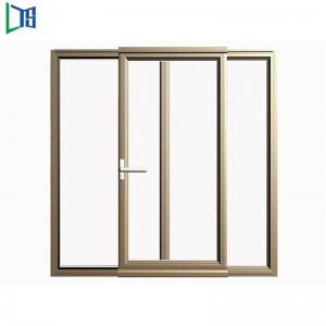 Aluminium Sliding Window Commercial or Resdentail Building with powder coating and single or double glass