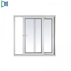 Aluminium Sliding Window System Aluminum Push-Pull Window with Aluminum Window Frame Double Glazing