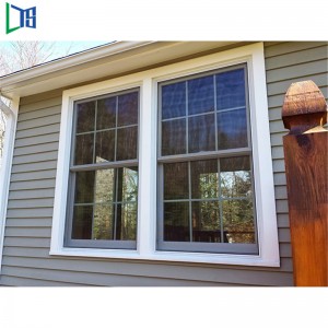 Windows and Doors High Quality Double Toughened Glass Aluminium Vertical Sliding Window