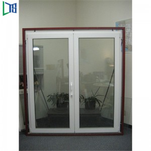 Two Way Opening Double Tempered Glass Aluminium Tilt and Turn Windows Philippines with Powder Coating Grey