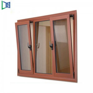 Top Standard Double Glazed Opening Design Aluminium Tilt and Turn Windows for Modular Home