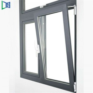 High Quality China Top Supplier Thermally Broken Aluminium Tilt and Turn Window for Residence Double Glazing