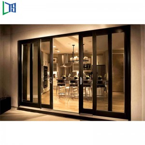 Aluminium Sliding Door Starcker Door with Double Glazing Glass As2047 Standard for Resdentrail or Commercial Grade House