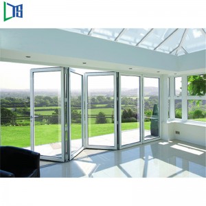 Australian Standards Double Glazing Lowes Bi Fold Door Accordion Aluminum Glass Patio Exterior Bifold Doors  Bi-Fold Door