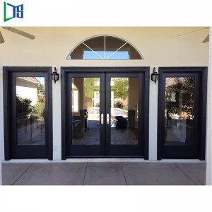 As2047 Stardard Aluminium Casement Door Swing Door Powder Coating Finished Double Glazing