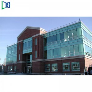 Commercial Morden Building Exterior Aluminum Panel Aluminum Frame Glass Curtain Wall with Double Glazing