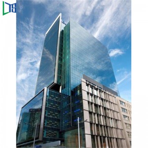 Customized High Quality and Easy Installation Aluminum Glass Curtain Wall with Double Glazing