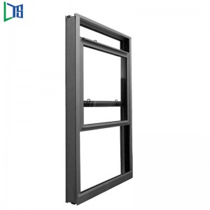LYS TL85 Thermal Break System American Vertical Sliding Window Double Hung Window Wiht Stainless Steel Mesh Double Glazing Powder Coating Finished